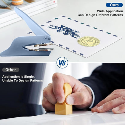 ✨Hand Engraved Personalized Stamp – Elegant Embossing Machine for Custom Bookmarks, Wedding Invitations & Paper Crafts | Unique Gift for Women, Teachers & Craft Enthusiasts!✒️