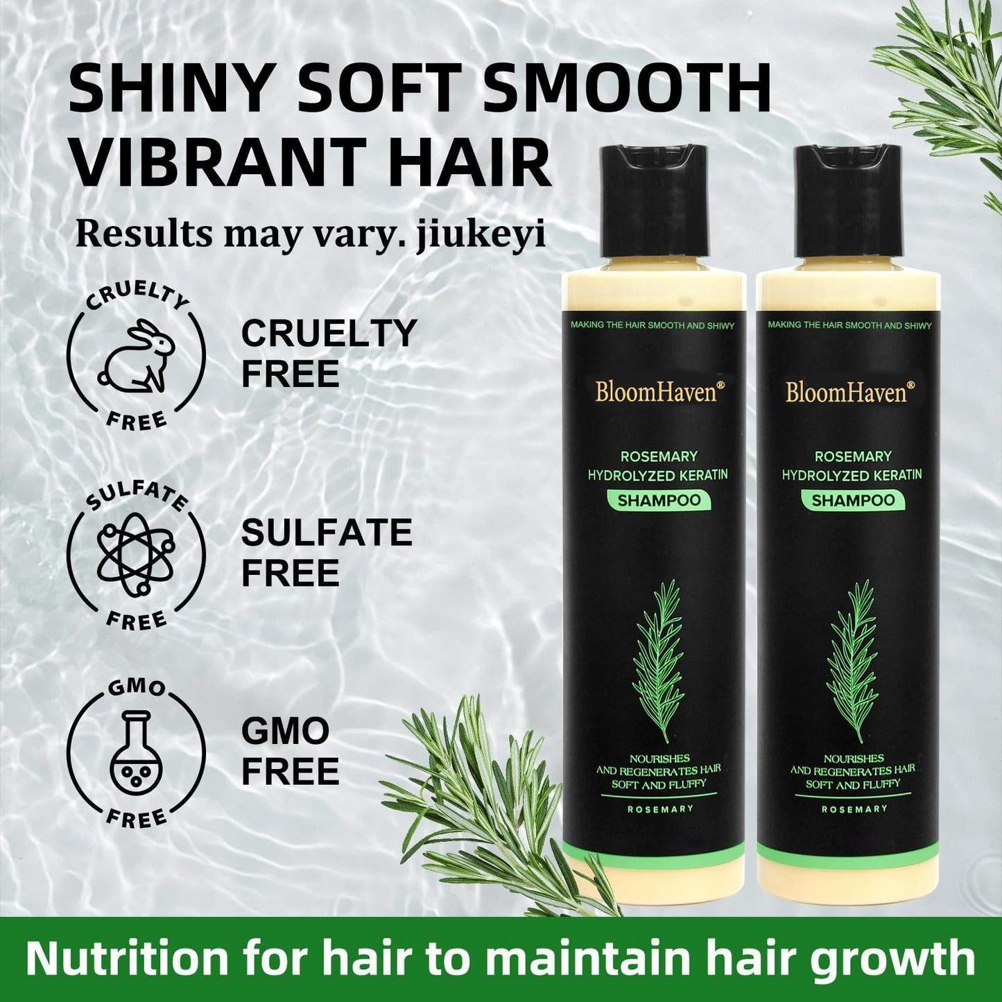🔥BloomHaven® Organic Rosemary Hair Growth Shampoo