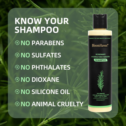 🔥BloomHaven® Organic Rosemary Hair Growth Shampoo
