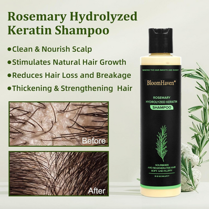 🔥BloomHaven® Organic Rosemary Hair Growth Shampoo
