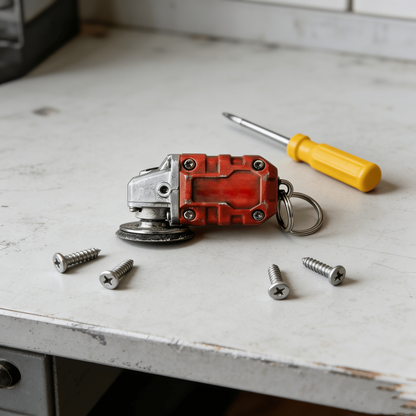 🛠️2-in-1 Makita-Inspired Mini Grinder Keychain: On-the-Go Smoothing Tool + Tool Enthusiast Collectible