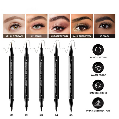 💖 Achieve Perfect Brows Instantly✨2-in-1 Dual-Ended Eyebrow Pen
