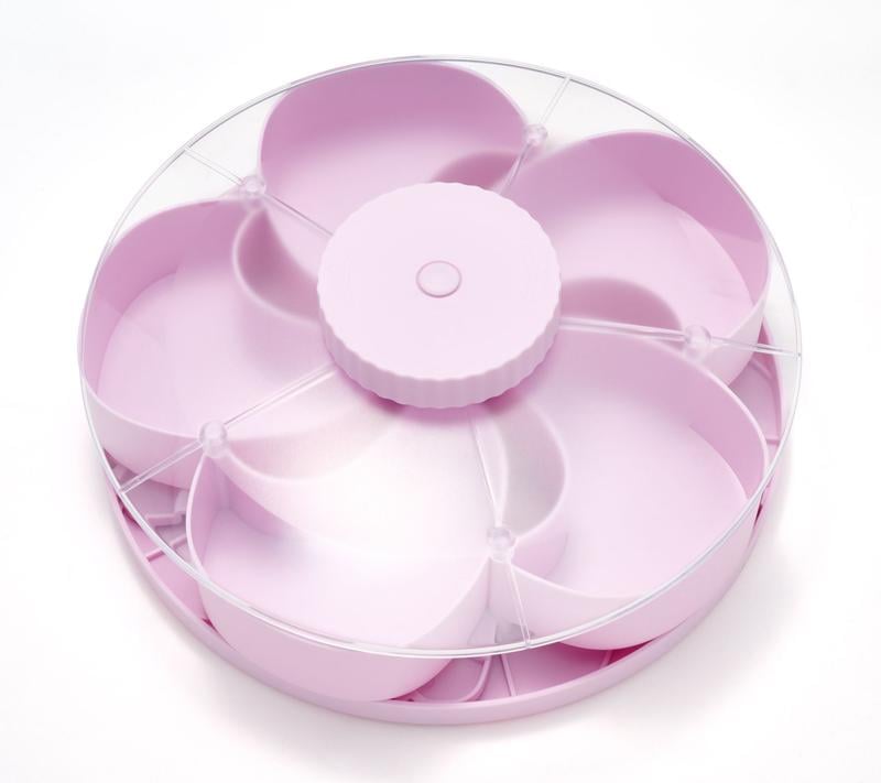 LAST DAY 53% OFF--Divided Serving Tray That Spins – Perfect for Snacks, Dips & Party Appetizers