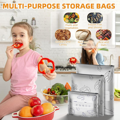 🏆 Hot Sale ✨ Reusable Aluminum Foil Sealable Storage Bags 🌱