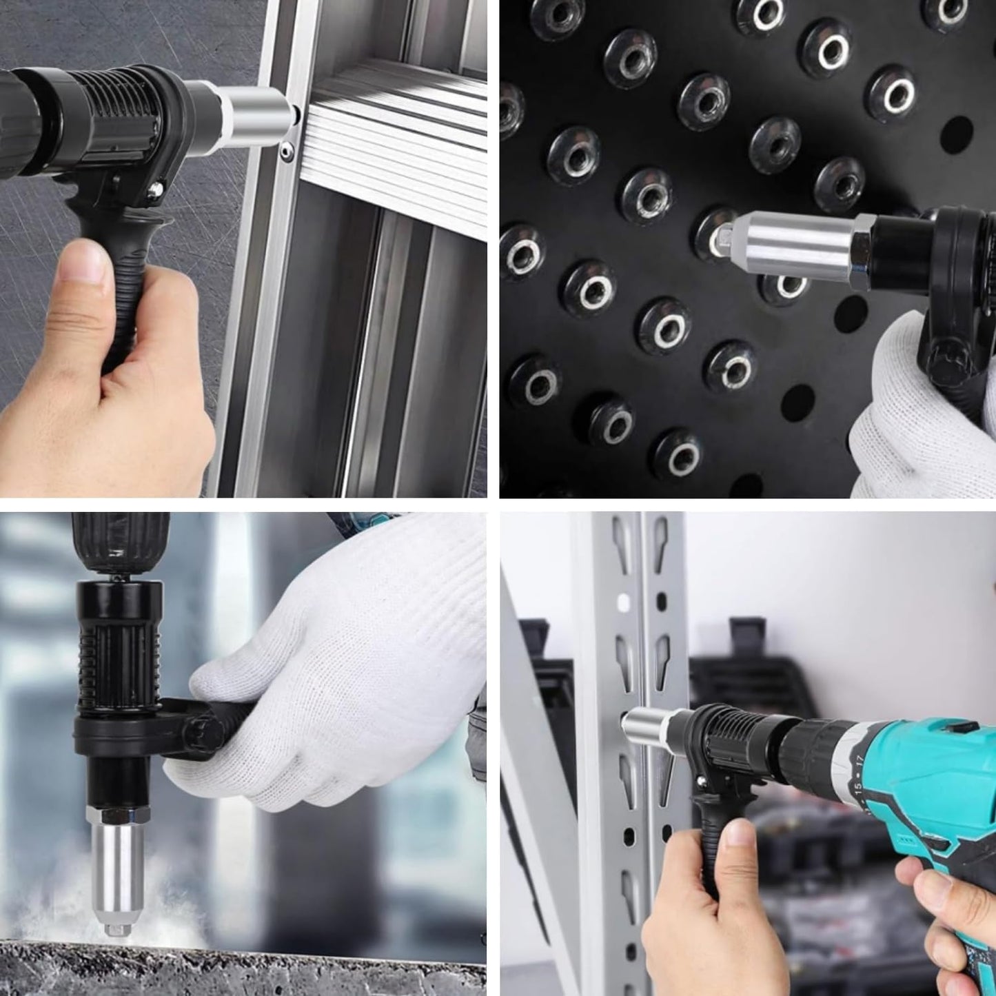 🔥Last Day 40% OFF -Black Friday---Professional Electric Rivet Gun Adapter Kit