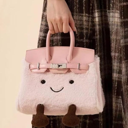 💕Hot sale 💥🎀 2025 New Hot Selling Women’s Plush Handbag – Exquisite, Cute & Functional