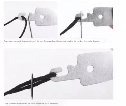 🧵34PCS Big Eye Steel Needles Set - Long & Thin Handmade Quilting & Sewing Needles Kit for DIY Sewing Projects