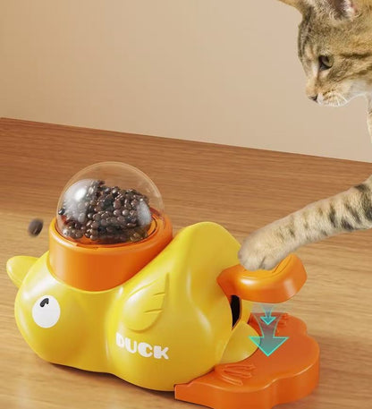🐾 Duck-Shaped Pet Treat Dispenser: Interactive Feeding Toy for Cats & Dogs