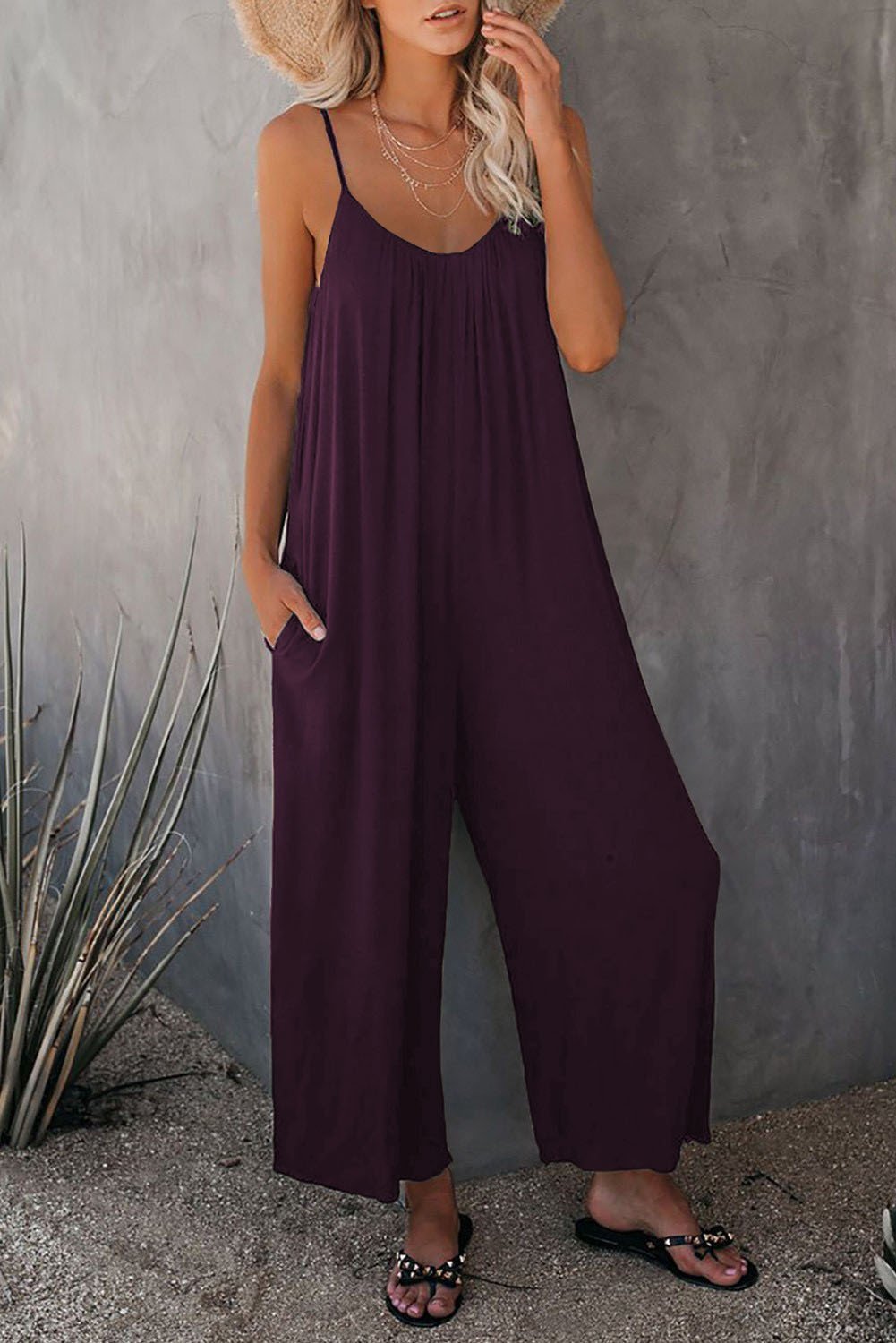 HOT SALES 49% OFF🔥Ultimate Flowy Jumpsuit with Pockets✨Buy 2 Extra 10% OFF