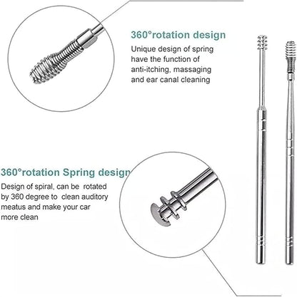 🔥Big Sale only $9.99 !!! 🔥 6 Counts Ear Wax Removal Tool Set with Storage Tube