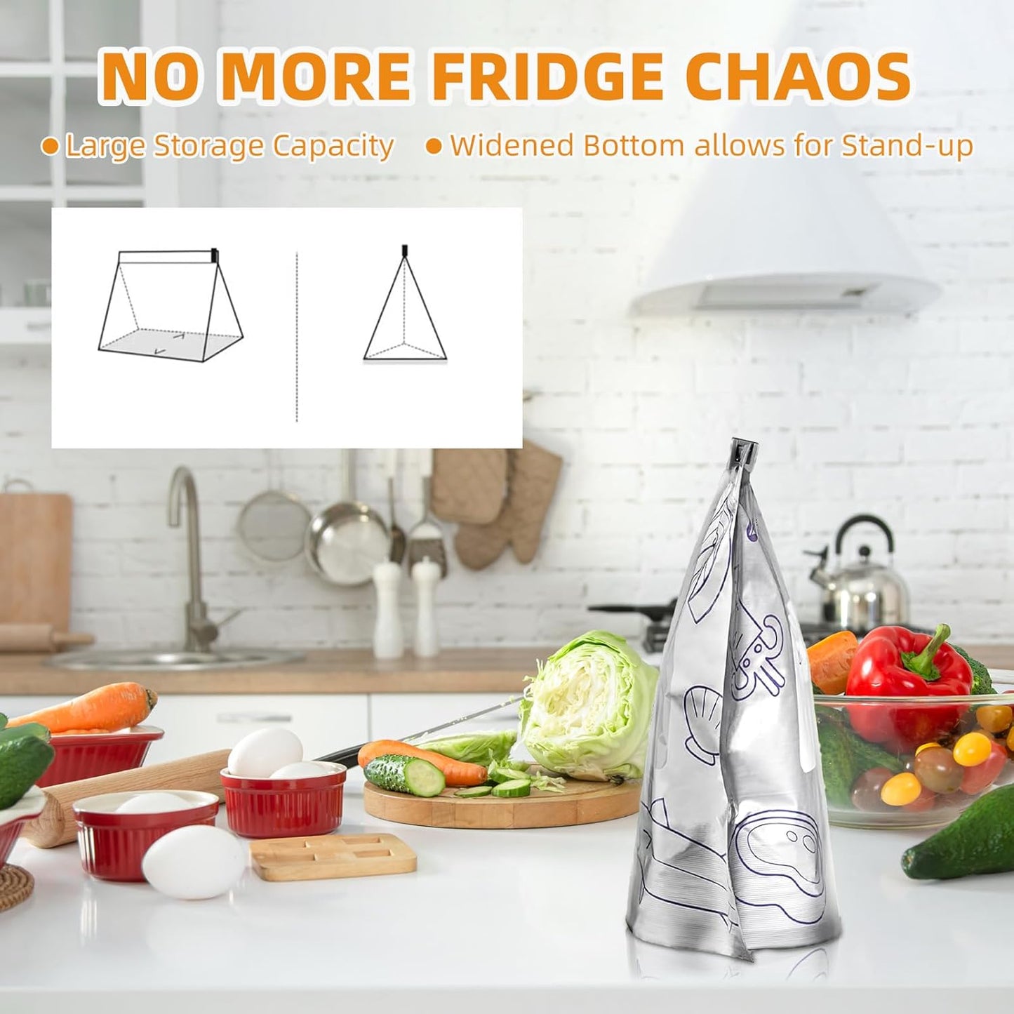 🏆 Hot Sale ✨ Reusable Aluminum Foil Sealable Storage Bags 🌱