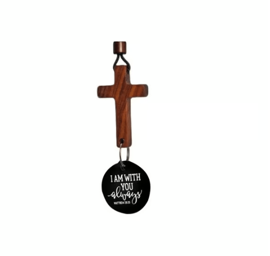 💥Big sale⚡📖 NFC Bible Verse Car Cross - Scan for Daily Scripture, Christian Car Accessory, Rearview Mirror Faith Decor✝️