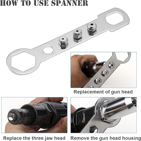 🔥Last Day 40% OFF -Black Friday---Professional Electric Rivet Gun Adapter Kit