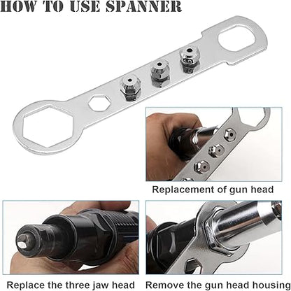 🔥Last Day 40% OFF -Black Friday---Professional Electric Rivet Gun Adapter Kit