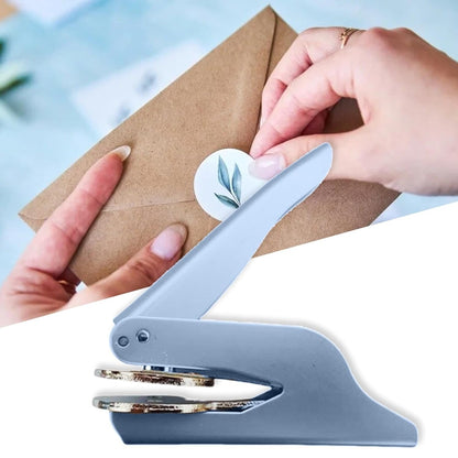 ✨Hand Engraved Personalized Stamp – Elegant Embossing Machine for Custom Bookmarks, Wedding Invitations & Paper Crafts | Unique Gift for Women, Teachers & Craft Enthusiasts!✒️