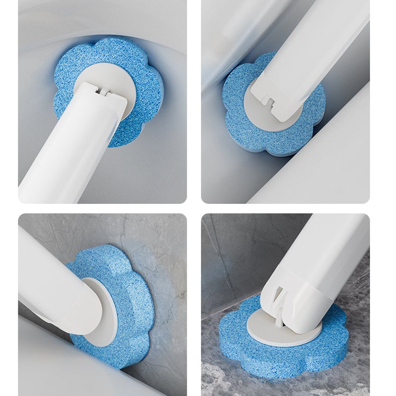 💥Big sale💥 ⏳Disposable Toilet Cleaning System💧Wall-Mounted Toilet Brush with Refillable Cleaning Pads, Effortless Deep Cleaning & Hygienic Bathroom Solution!🚽