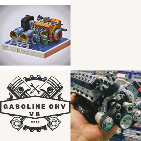 🔥Last 3 hours Sale: Save 89%-Gasoline OHV V8 Small-block Engine Model Kits