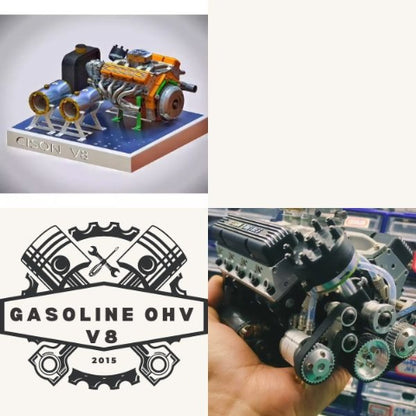 🔥Last 3 hours Sale: Save 89%-Gasoline OHV V8 Small-block Engine Model Kits