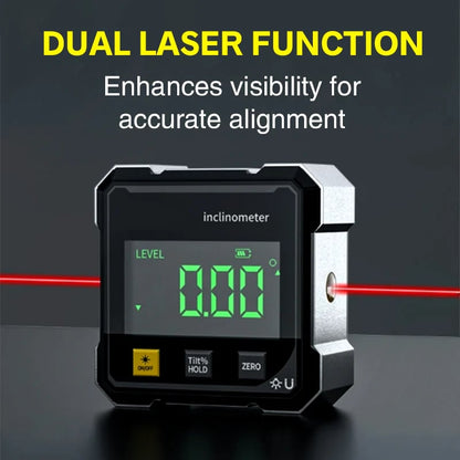 Professional tools 4-Side Magnetic Digital Angle Gauge with Laser