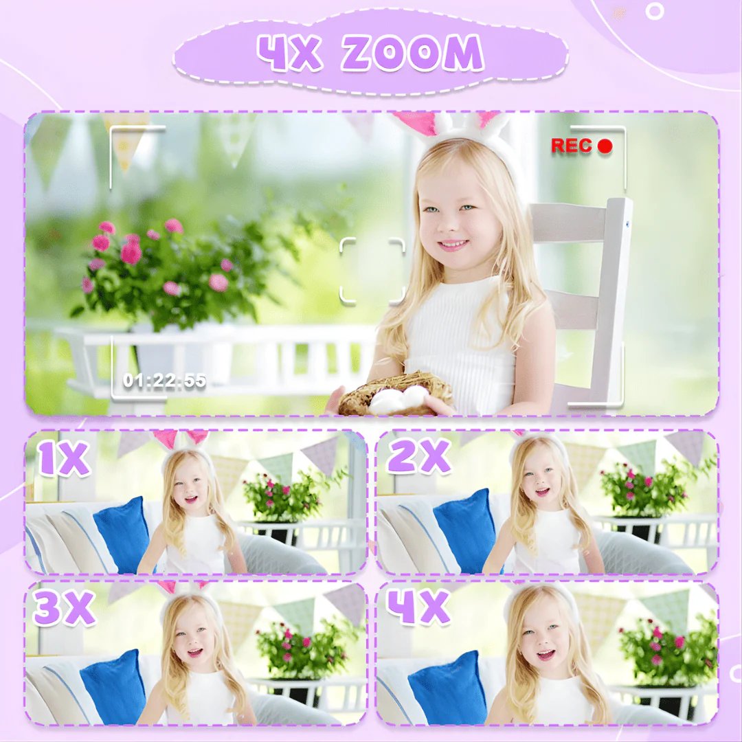 🎨 Kids Digital Camera – Outdoor Adventure Camera for 3-8 Years Old with Games & HD Quality