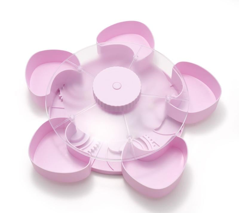 LAST DAY 53% OFF--Divided Serving Tray That Spins – Perfect for Snacks, Dips & Party Appetizers