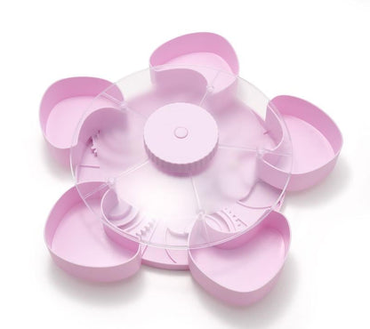 LAST DAY 53% OFF--Divided Serving Tray That Spins – Perfect for Snacks, Dips & Party Appetizers