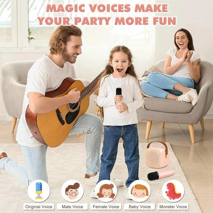 💥Big sale💥Mini Karaoke Machine with Wireless Microphones