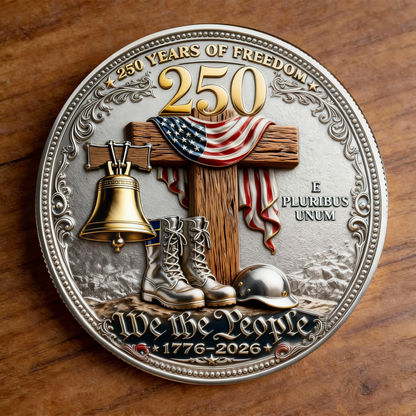 ⚡️Last Day 60% OFF -🇺🇸 250 Years of Freedom — A Coin That Honors Faith, Sacrifice, and the American Spirit