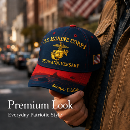 ❤️ U.S. Marine Corps 250th Anniversary Commemorative Cap 🇺🇸