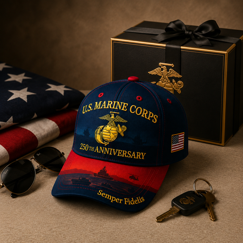 ❤️ U.S. Marine Corps 250th Anniversary Commemorative Cap 🇺🇸