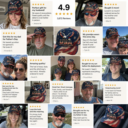 🎁🧢Father's Day 49% OFF - USA Faith, Family & Freedom Cap