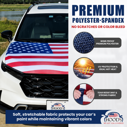 🎉9th Of July Flash Sale 65K+🔥American Car Hood Flag🦅【Buy 2 Free Shipping】