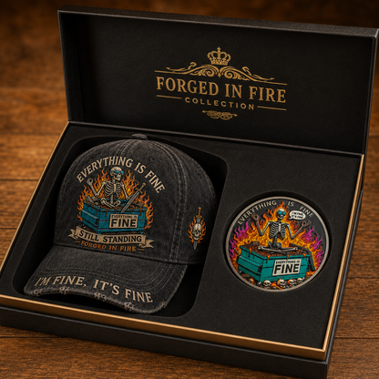 EVERYTHING IS FINE Cap 🎁 Free Double-Sided Honor Coin With Every Cap Purchase