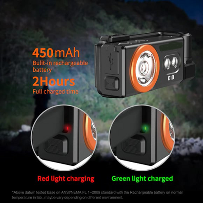 🔦D10 EDC Flashlight Rechargeable