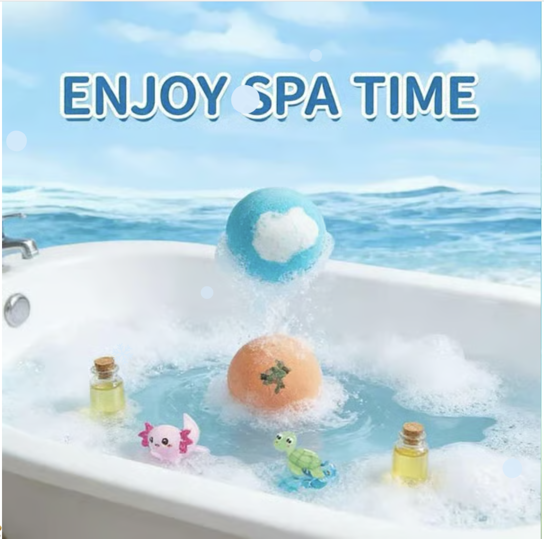 🔥2026 New Upgrade - 🛁 Natural Bath Bombs for Kids with Mega Bubbles & Surprise Inside 🥚✨