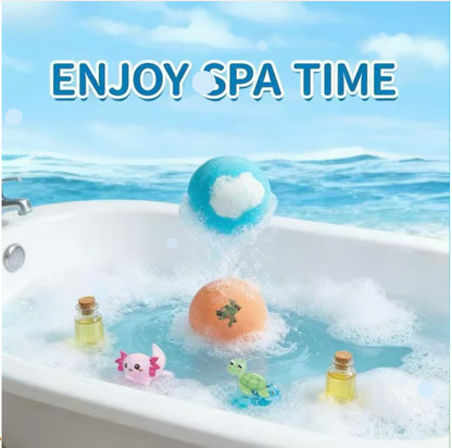 🔥2026 New Upgrade - 🛁 Natural Bath Bombs for Kids with Mega Bubbles & Surprise Inside 🥚✨