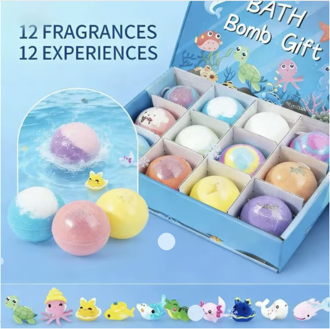 🔥2026 New Upgrade - 🛁 Natural Bath Bombs for Kids with Mega Bubbles & Surprise Inside 🥚✨