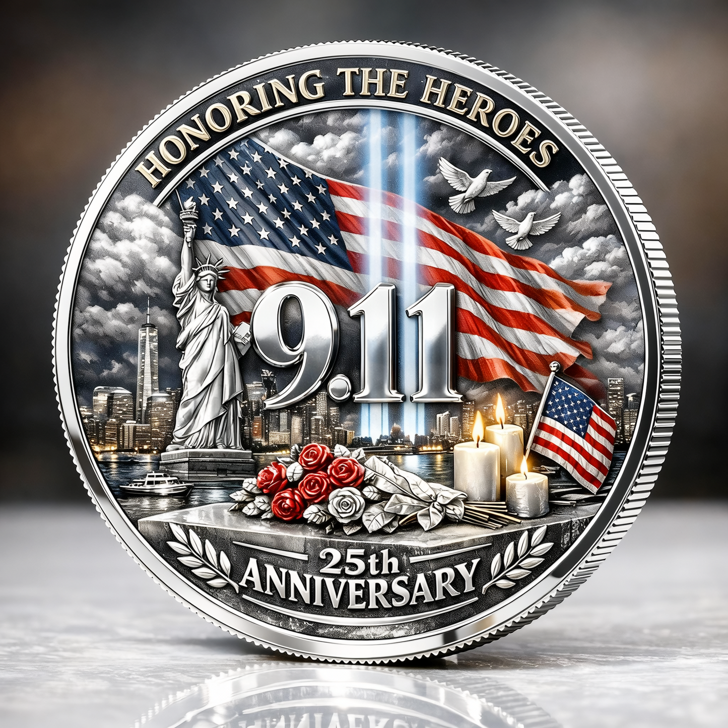 9/11 Never Forget – 25th Anniversary Commemorative Coin
