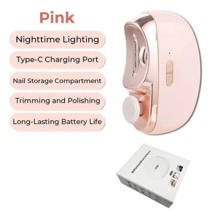 🎁2025 Hot Sale 🔥2 in 1 Automatic Electric Nail Clipper with Polishing【Safe and convenient】