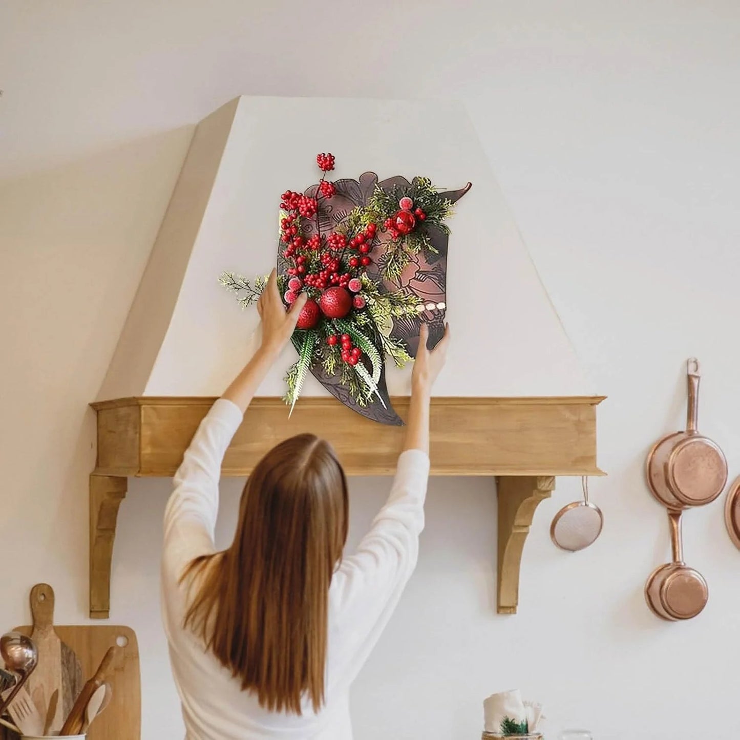 🐴Horse Head Wreath – Rustic Farmhouse Equestrian Door Decor✨