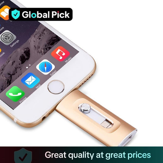 💥Big sale💥⚡3 in 1 Flash Drive, Portable High Speed USB 3.0 Memory Storage, OTG Flash Pen Drive with Free Type-C Adapter for Android Phones/PC and More Devices