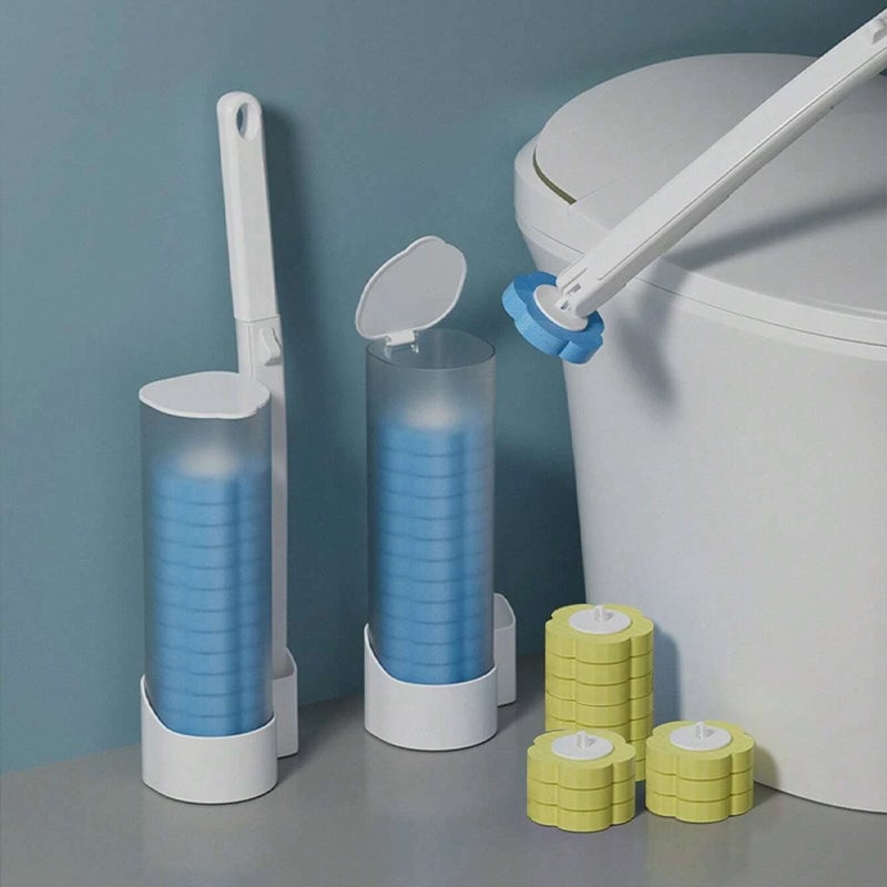 💥Big sale💥 ⏳Disposable Toilet Cleaning System💧Wall-Mounted Toilet Brush with Refillable Cleaning Pads, Effortless Deep Cleaning & Hygienic Bathroom Solution!🚽
