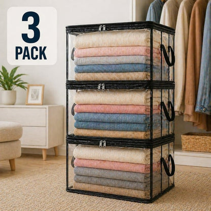 🎁Hot Sale 49% OFF🔥Large Heavy-Duty Thick Plastic Clear Storage Bag for Clothes, Moving & Storage