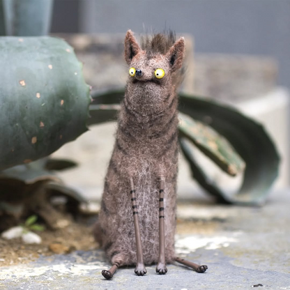 🔥Hot Sale 49% OFF🌟🐭👀Handmade Wool Felt Big-Eyed Panicked Weirdo — Quirky Plush Pal🧶