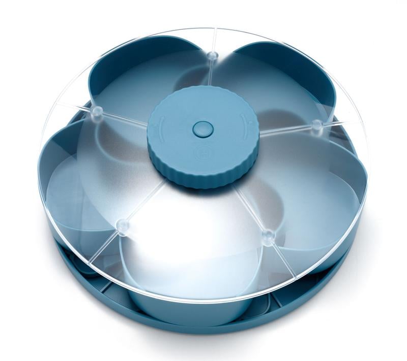 LAST DAY 53% OFF--Divided Serving Tray That Spins – Perfect for Snacks, Dips & Party Appetizers