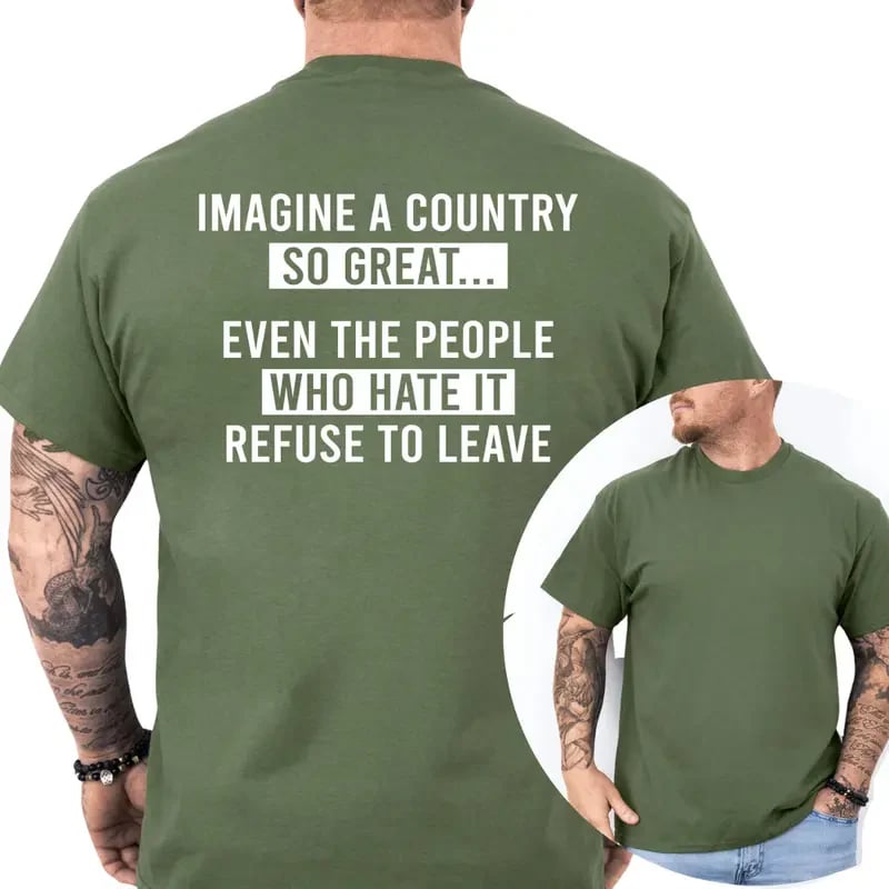 🔥LAST DAY 49% OFF - Imagine A Country So Great T-Shirt (☁️100% Cotton)