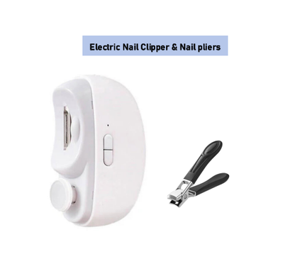 🎁2025 Hot Sale 🔥2 in 1 Automatic Electric Nail Clipper with Polishing【Safe and convenient】